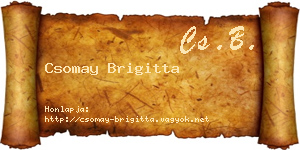 Csomay Brigitta névjegykártya