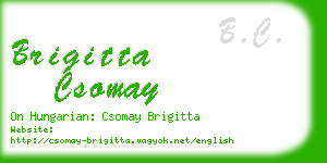 brigitta csomay business card